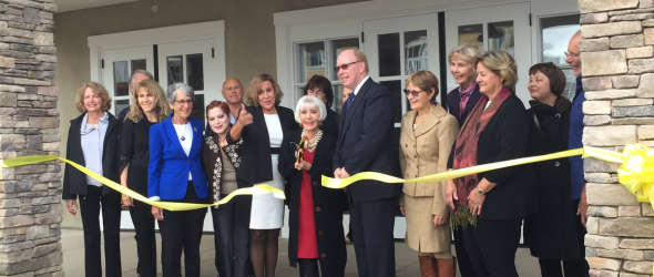 rona barrett, lois capps, hasbarco dignitaries ribbon cutting photo
